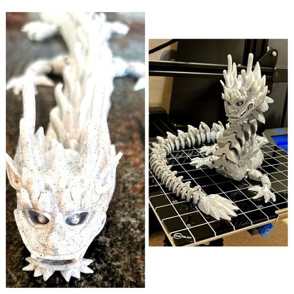 Hand Crafted Other - "Flexi" Imperial Dragon 3D Printed Figure
